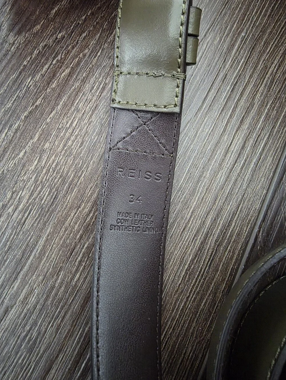 Carlos Santos Olive Double Monk Strap 12 + Reiss Belt 34